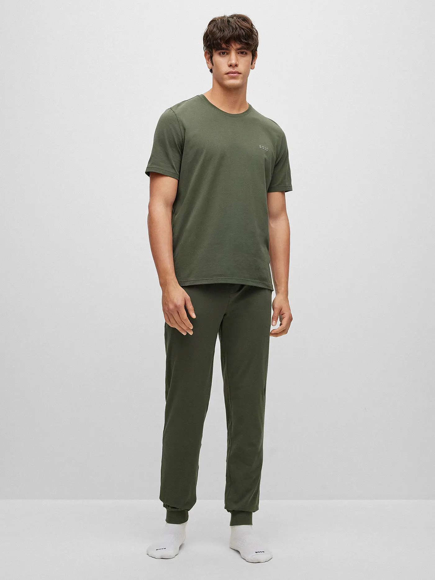 BOSS | Loungewear Hose | dunkelgrün